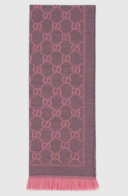 GUCCI GG wool scarf