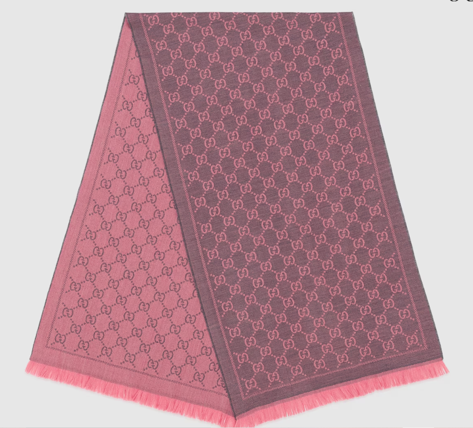 GUCCI GG wool scarf