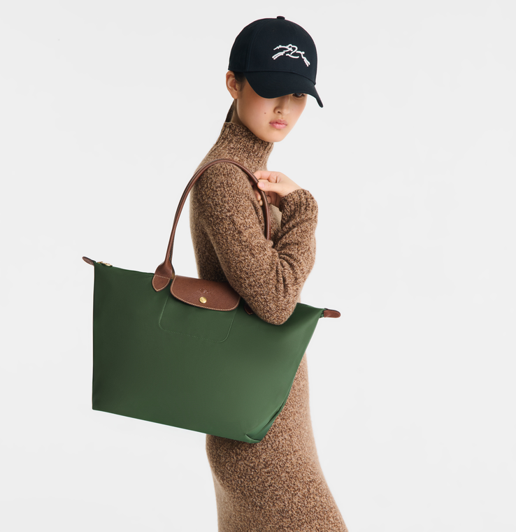 Long Champ Le Pliage Original Large Tote bag British Green