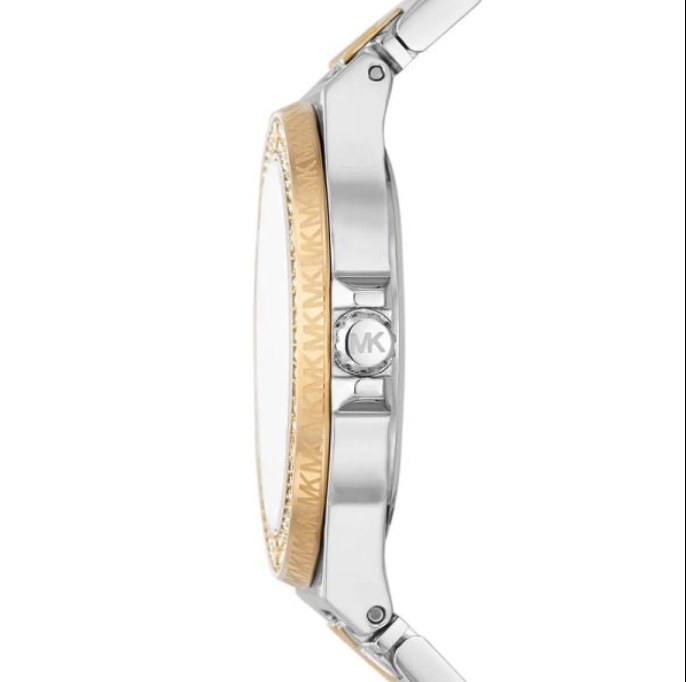 Michael Kors Women’s Quartz Two Tone | Stainless Steel White | Dial 37mm | Watch MK7338