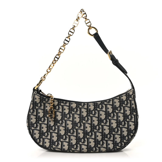 Christian Dior Oblique CD Lounge Bag Blue