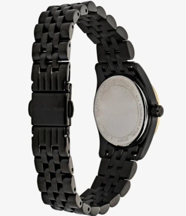 Michael Kors Lexington Black Dial Black Ion-plated Ladies Watch Item MK3299