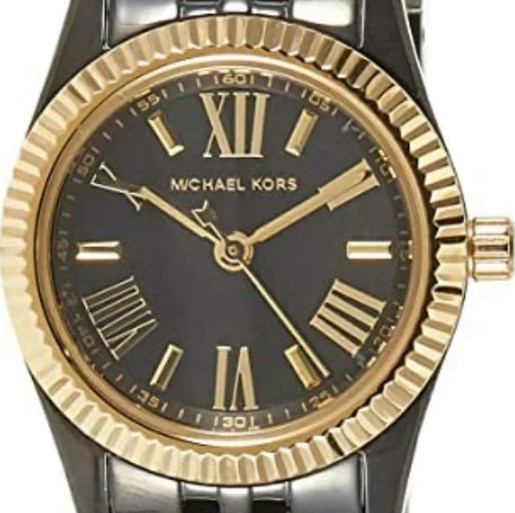 Michael Kors Lexington Black Dial Black Ion-plated Ladies Watch Item MK3299