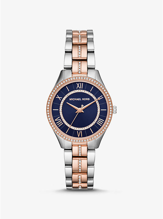 Michael Kors Mini Lauryn Pavé Two-Tone Watch MK4738