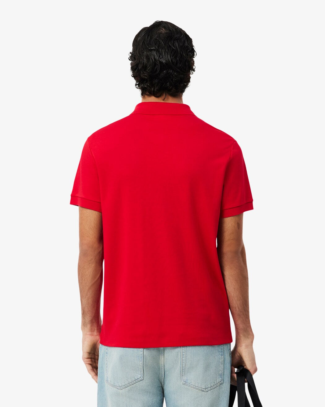 Lacoste Regular Fit Cotton Pima Polo Shirt in Red