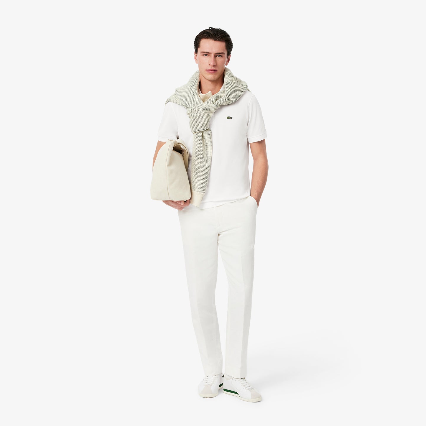 Lacoste Classic Fit Polo Shirt in White