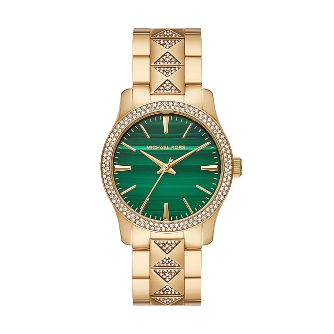 Michael Kors Runway Women's Watch, Stainless Steel Watch for Women with Steel, Ceramic or Silicone Band MK7390
