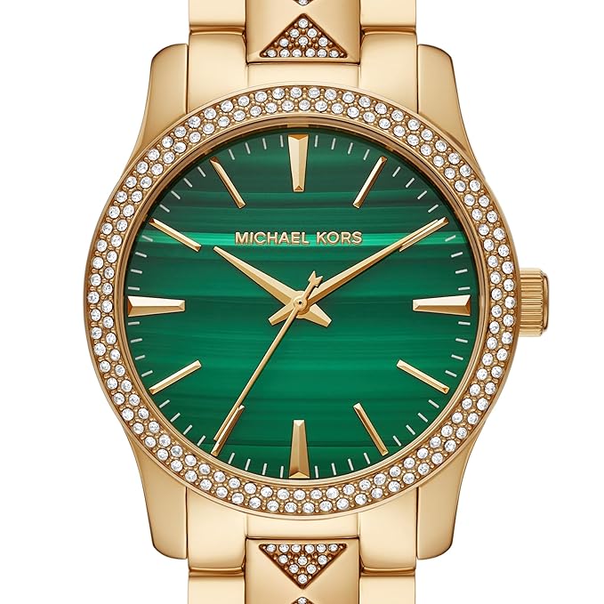 Michael Kors Runway Women's Watch, Stainless Steel Watch for Women with Steel, Ceramic or Silicone Band MK7390