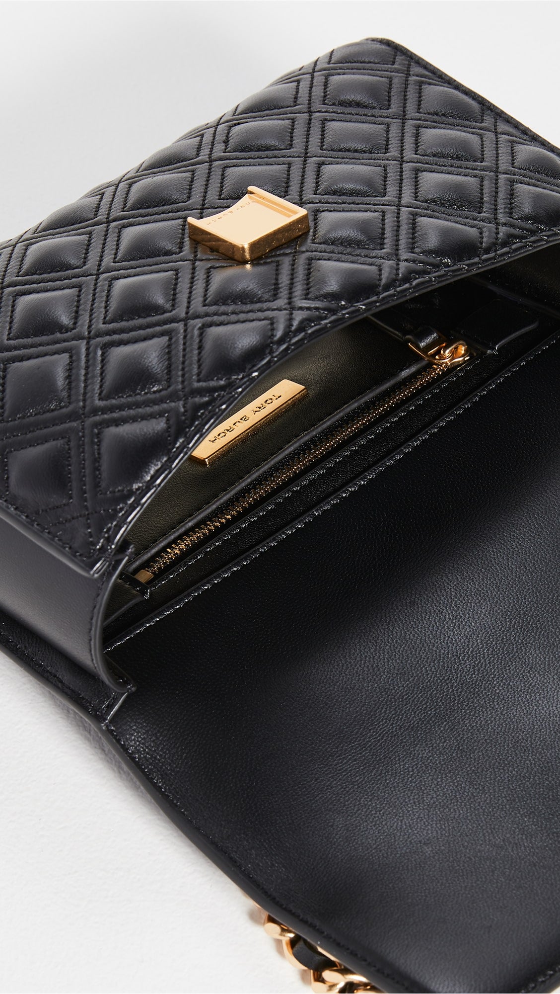 Tory Burch Small Fleming Convetible Shoulder Bag in Black