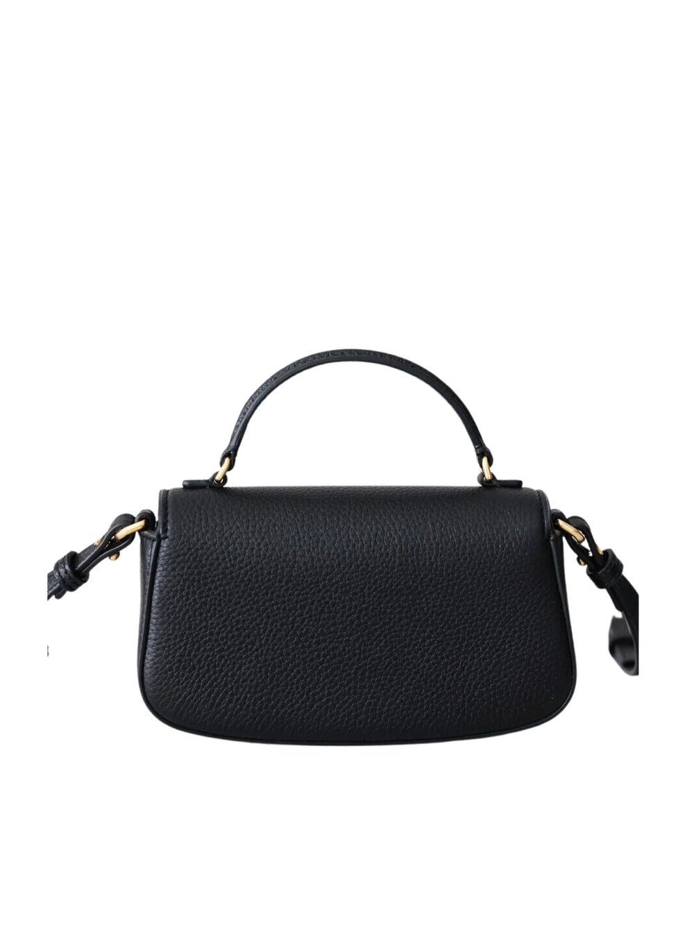 Tory Burch Britten Mini Top Handle Leather Bag Black