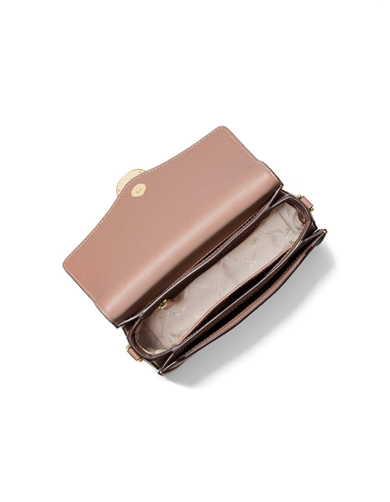 Michael Kors Jessie Medium Two-Tone Logo Shoulder Bag