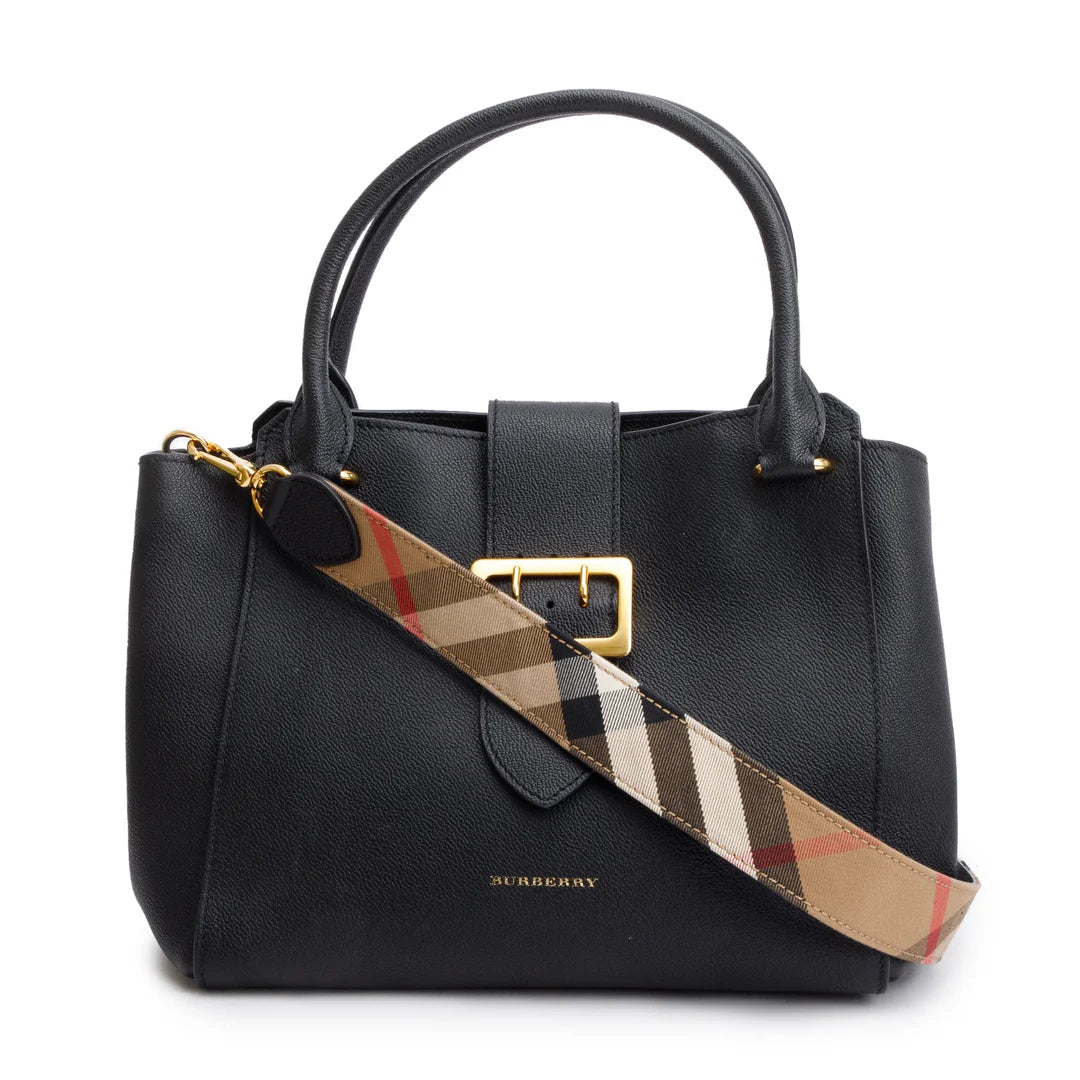 Burberry Black Buckle Tote Small Bag