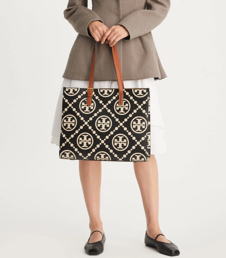 Tory Burch Large T Monogram Contrast Embossed Tote bag