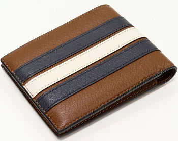 3-In-1 Wallet In Signature Canvas With Varsity Stripe