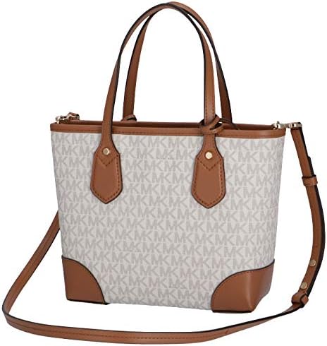 MICHAEL MICHAEL KORS EVA Medium Logo Tote Bag in White