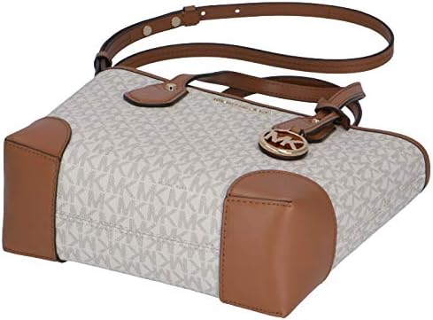 MICHAEL MICHAEL KORS EVA Medium Logo Tote Bag in White