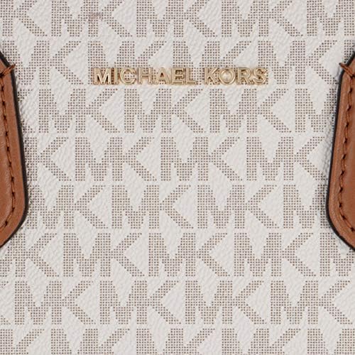 MICHAEL MICHAEL KORS EVA Medium Logo Tote Bag in White
