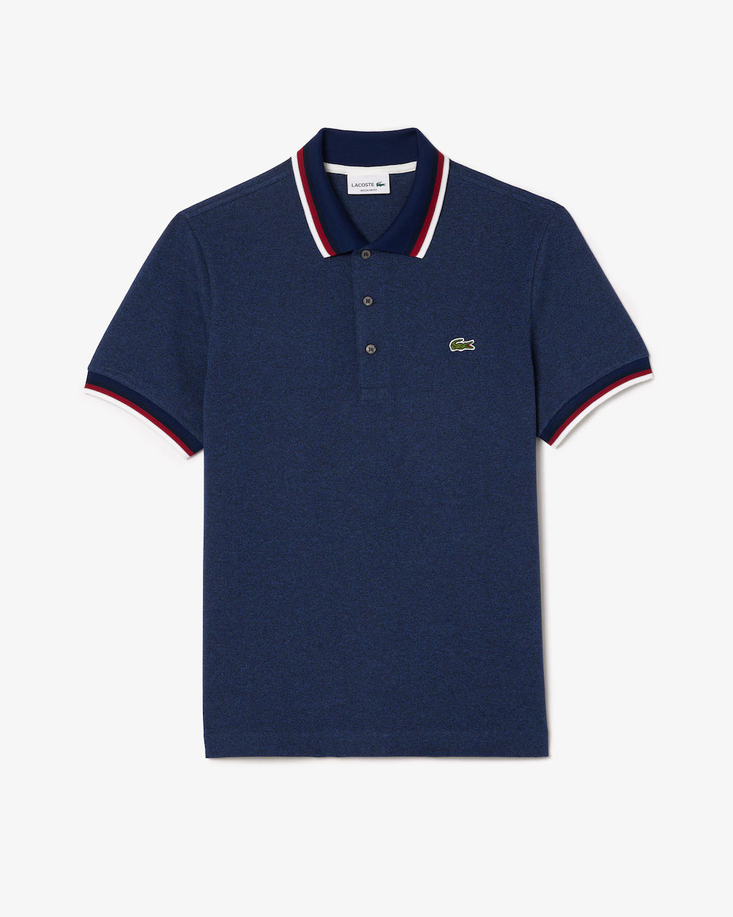 Lacoste Men's Regular Fit Stretch Mini Piqué Polo in Navy Blue