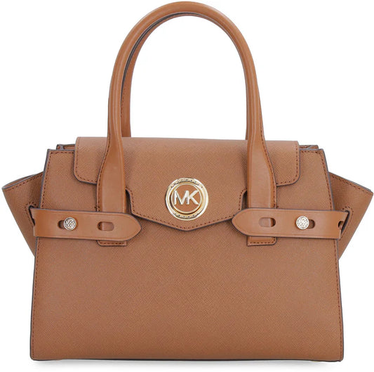 MICHAEL MICHAEL KORS Carmen leather Medium handbag in Brown