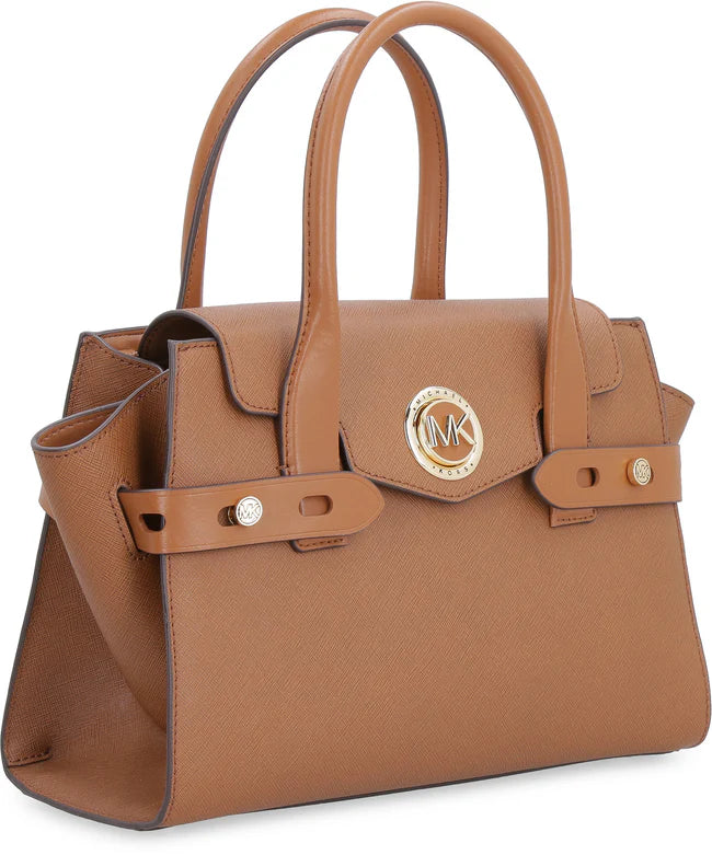 MICHAEL MICHAEL KORS Carmen leather Medium handbag in Brown