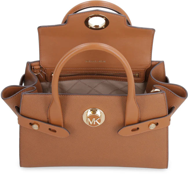 MICHAEL MICHAEL KORS Carmen leather Medium handbag in Brown
