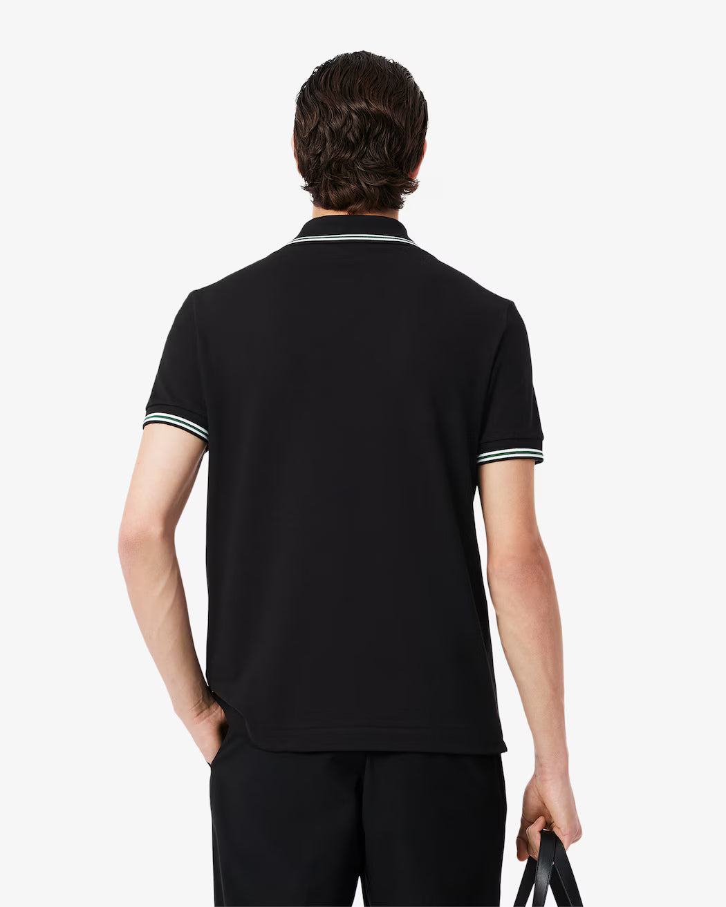 Lacoste Men's Regular Fit Trim Accent In Black