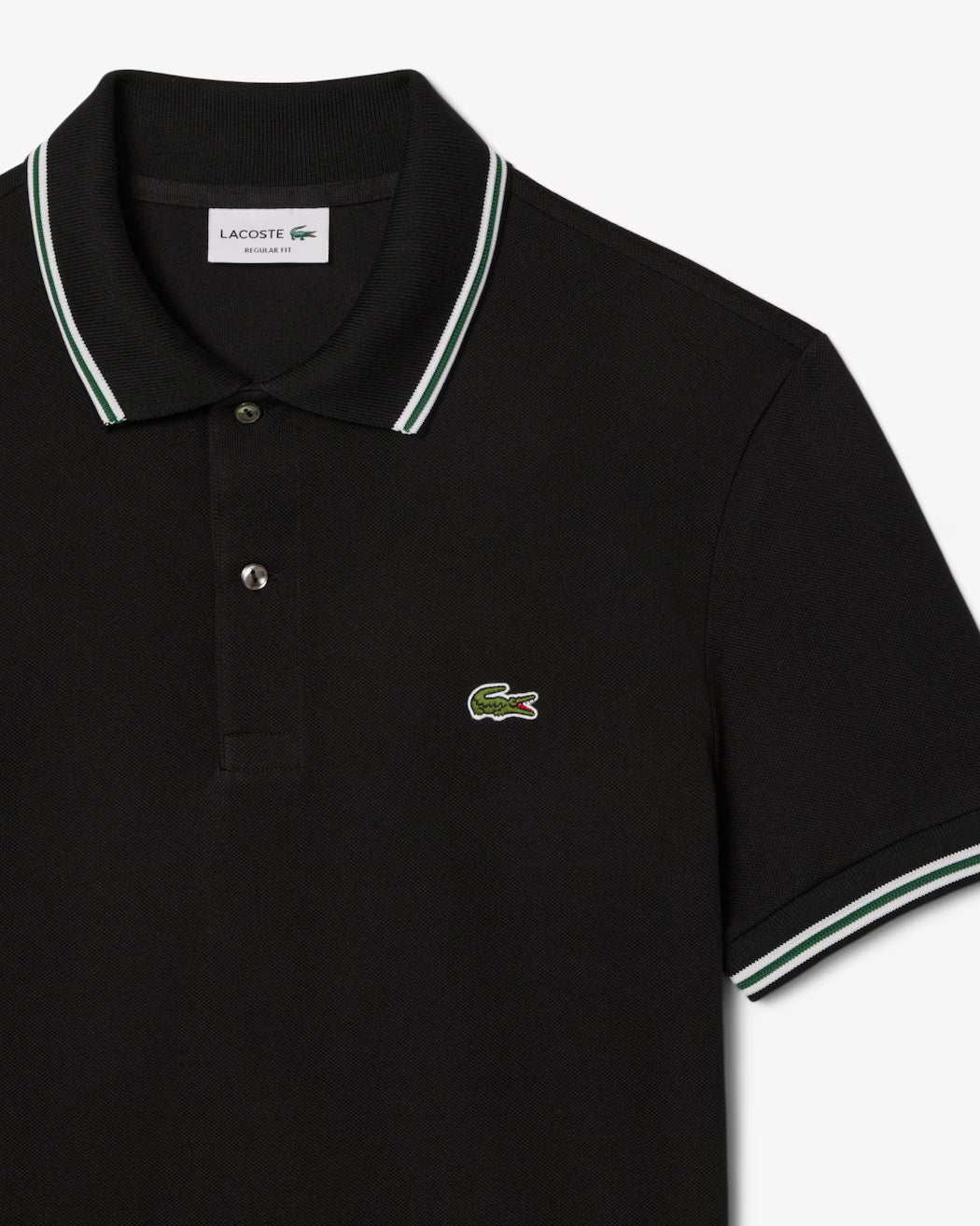 Lacoste Men's Regular Fit Trim Accent In Black