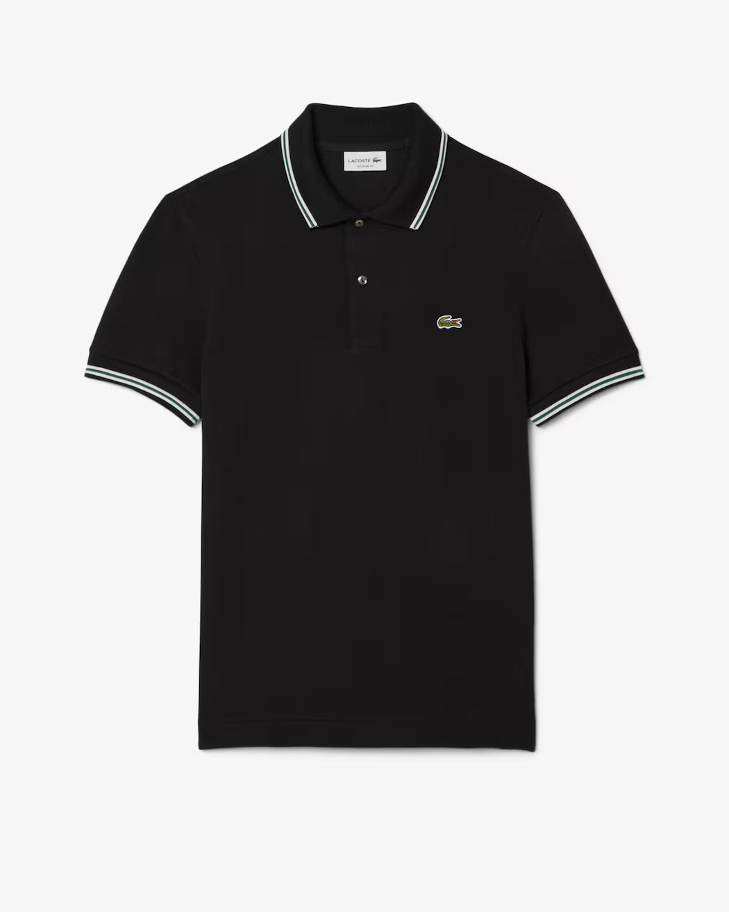 Lacoste Men's Regular Fit Trim Accent In Black