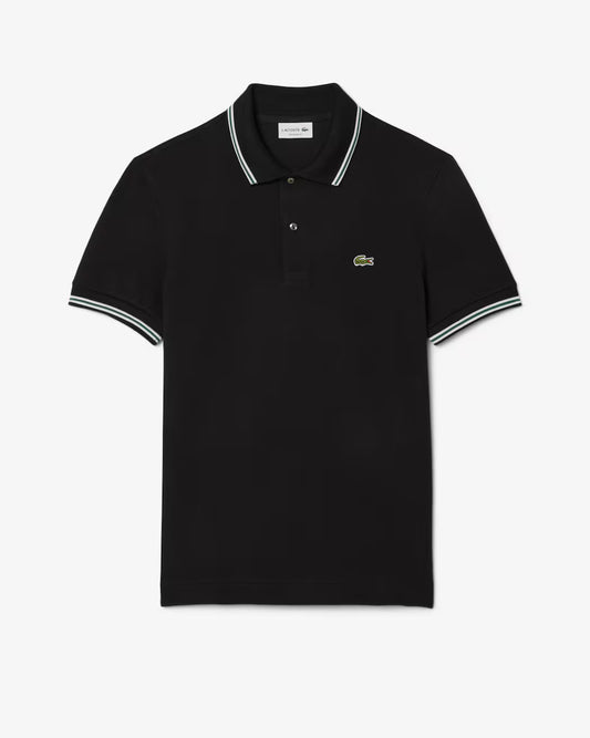 Lacoste Men's Regular Fit Trim Accent In Black
