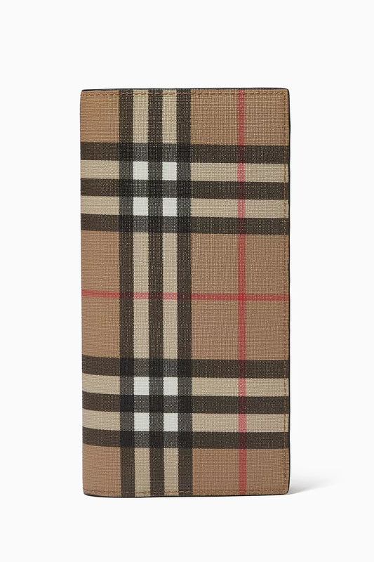 Burberry Continental Wallet in Vintage Check E-Canvas