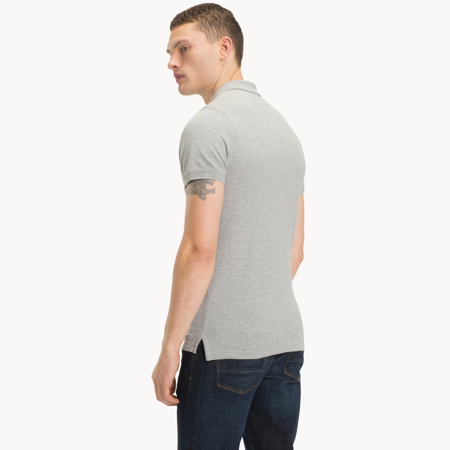 Tommy Hilfiger Original Pique Polo Shirt in Grey