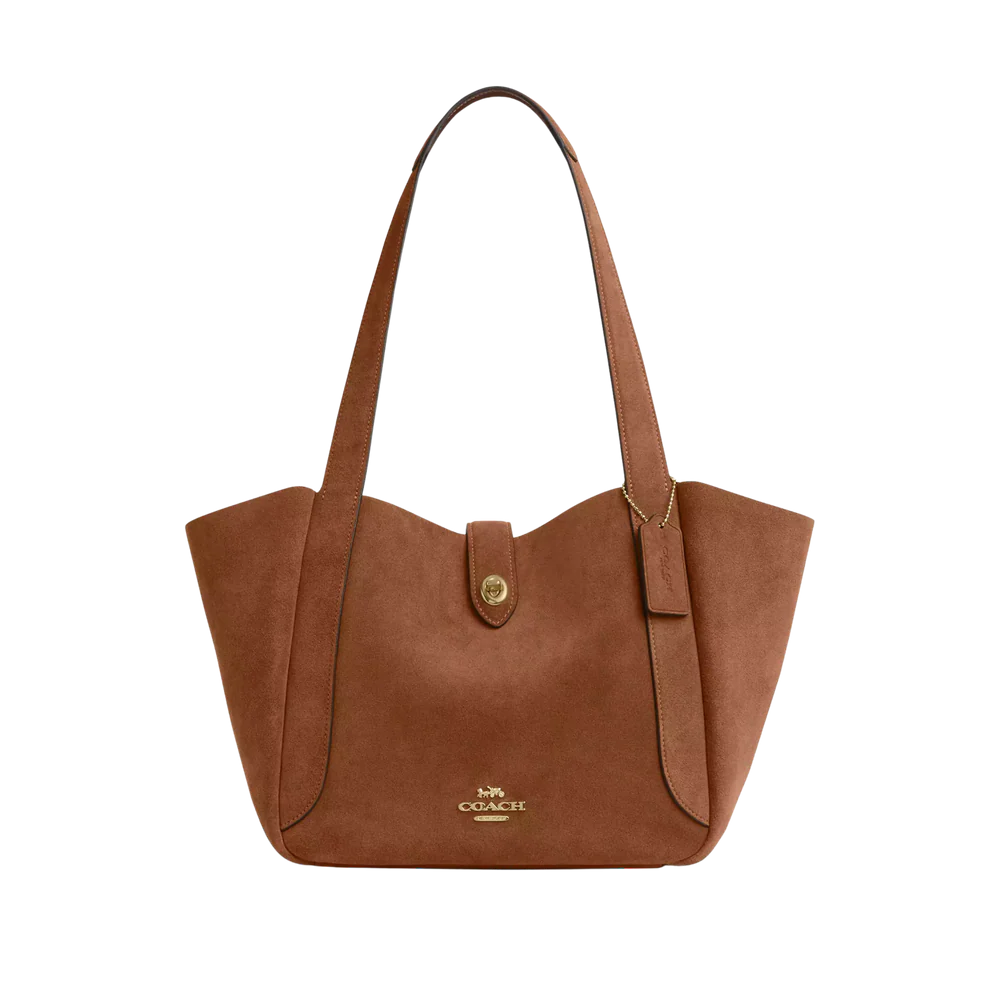 Coach Hadley Turnlock Medium Tote Bag - Sienna