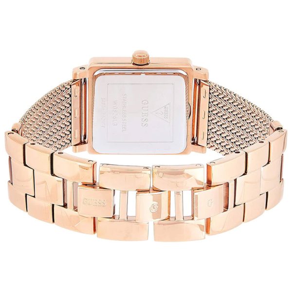 Guess Women’s Quartz Rose Gold Stainless Steel White Dial 28mm Watch W0826L3