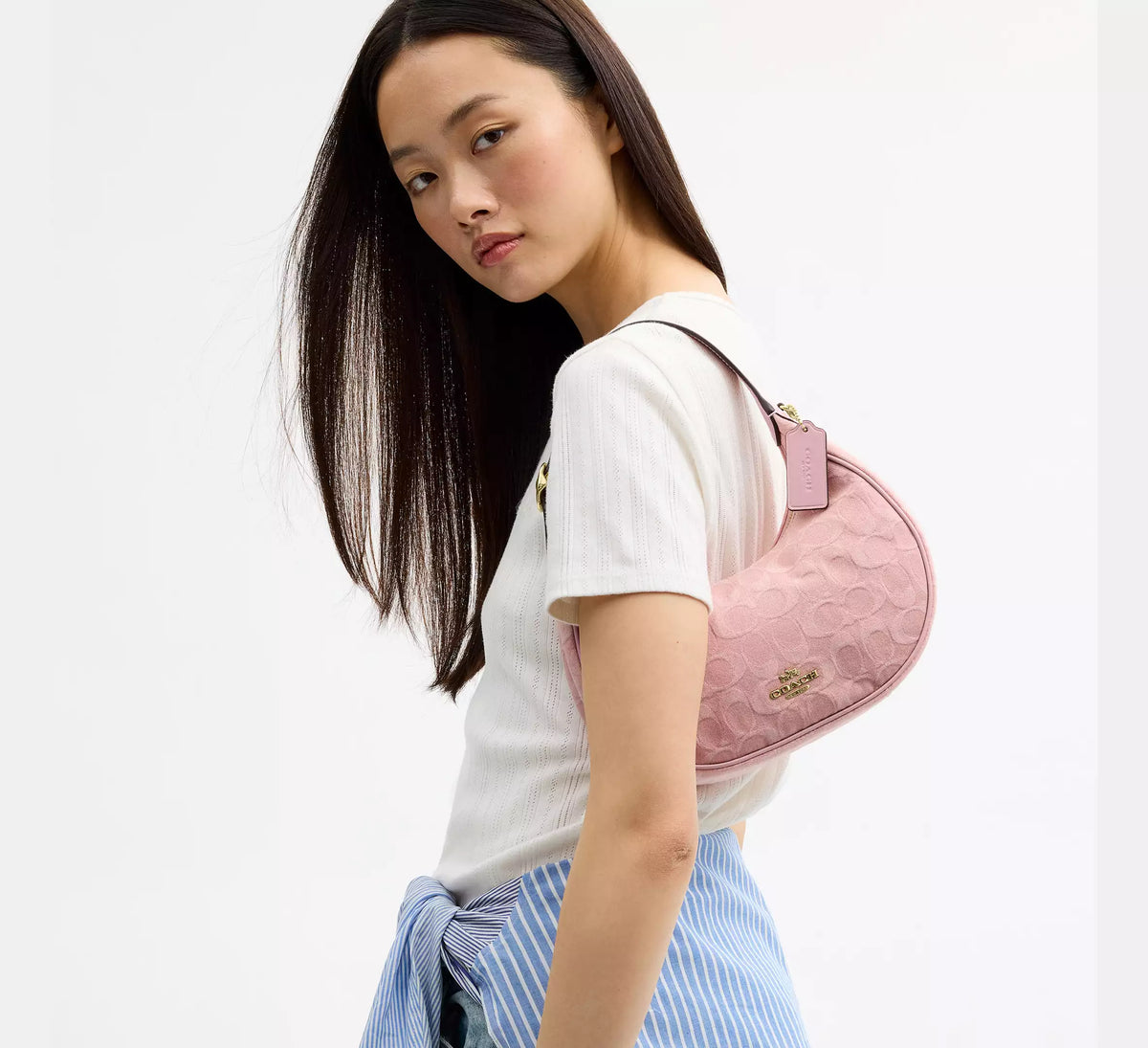 Coach Emily Shoulder Bag In Signature Denim