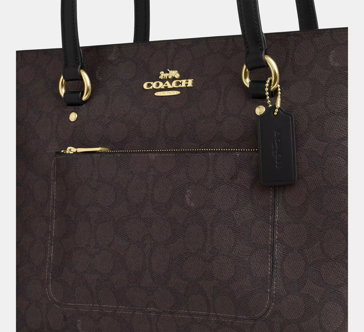 Coach Station Tote Bag In Signature Canvas
