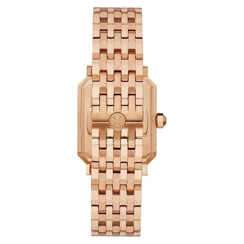 Tory Burch Robinson White Dial Rose Gold and Steel Strap Ladies' Watch - TBW1502