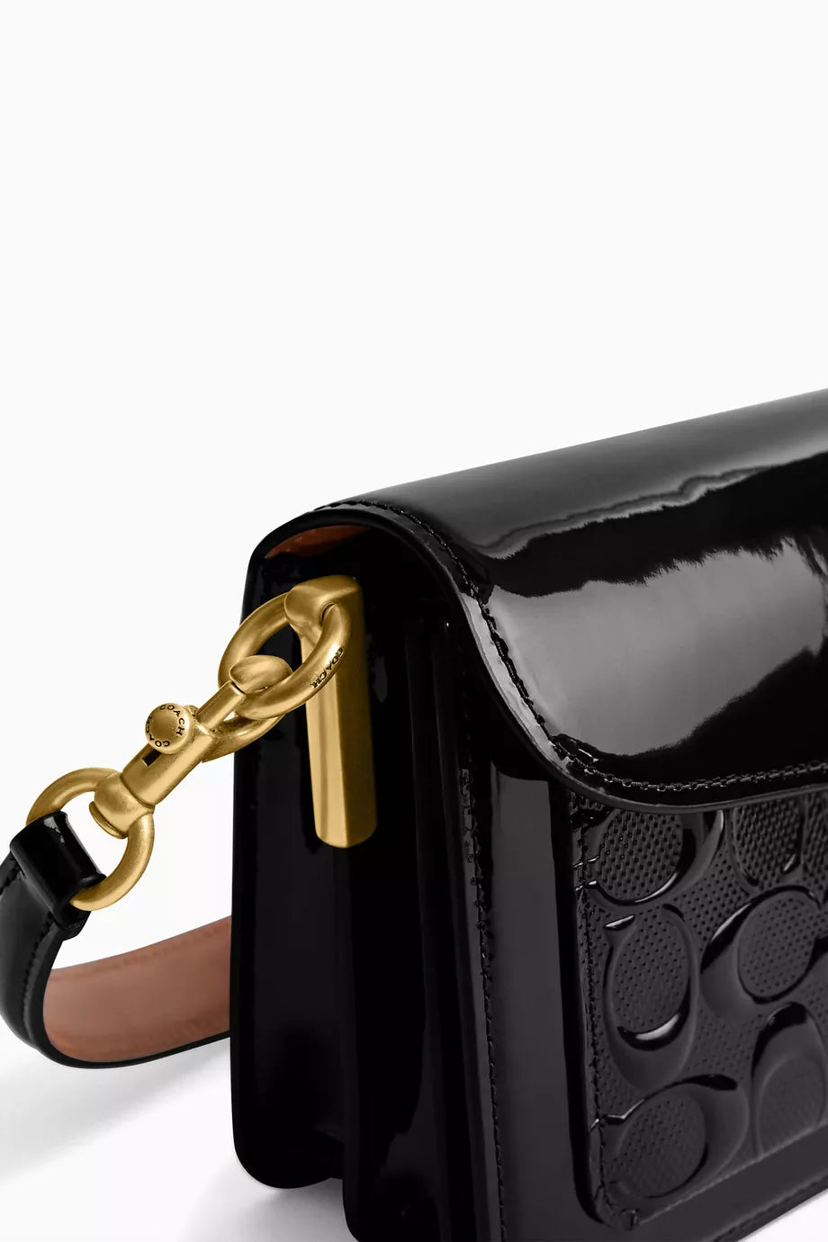 Coach tabby Croc Embossed 26 in black