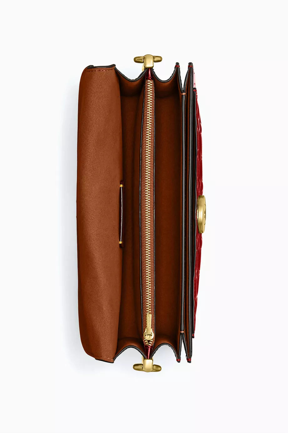 Coach tabby Croc Embossed 26 in Red