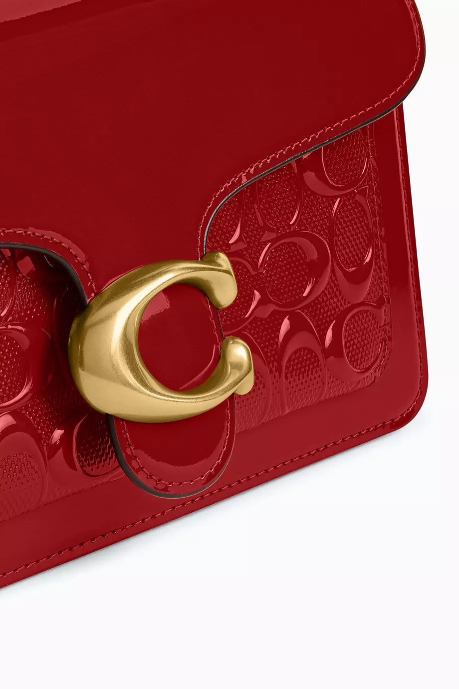 Coach tabby Croc Embossed 26 in Red