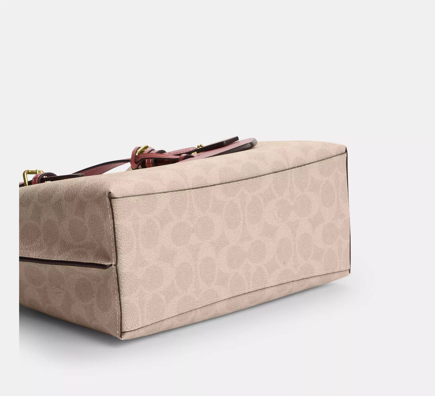 Coach Mollie Tote Bag 25 In Signature Canvas With Heart Charm