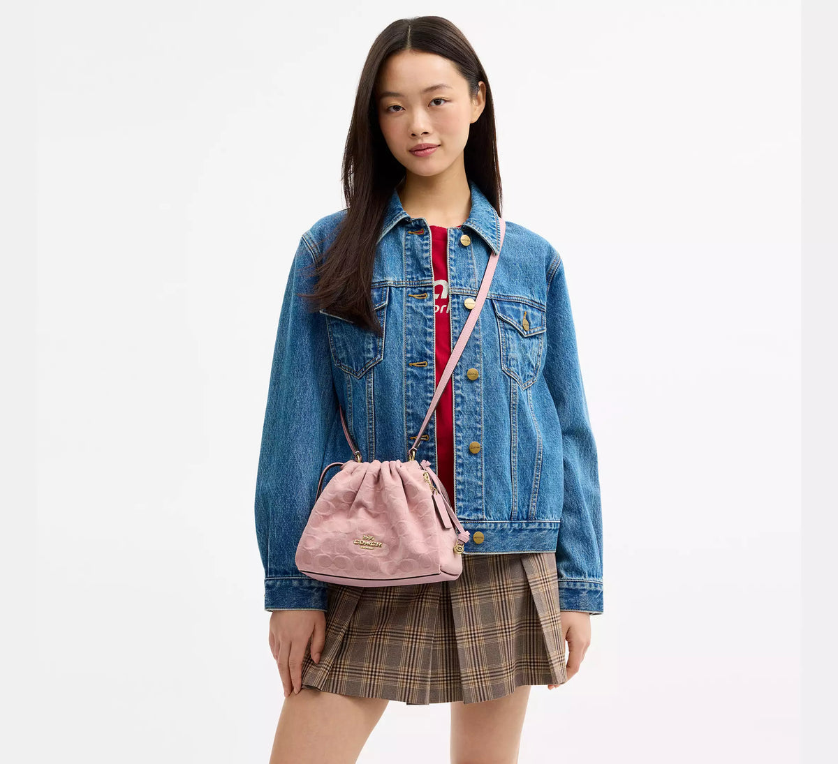 Coach Faye Drawstring Bag - Signature Denim