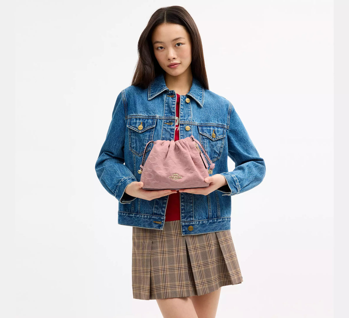 Coach Faye Drawstring Bag - Signature Denim