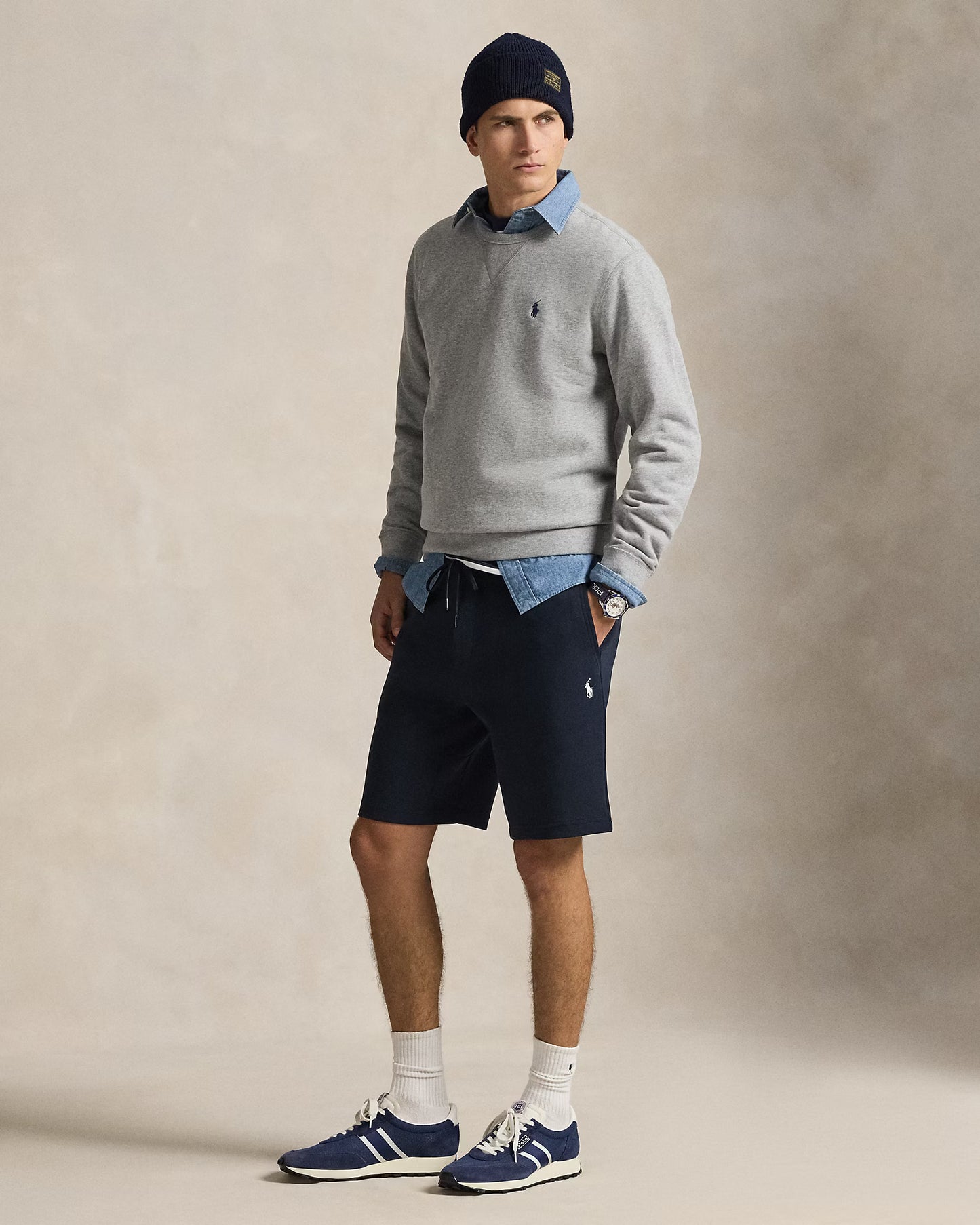 Polo Ralph lauren 23 cm Double-Knit Short in Navy Blue