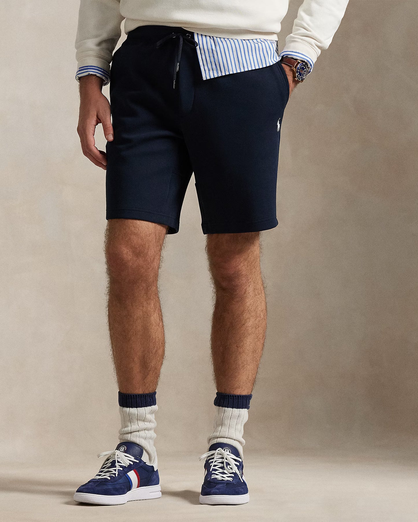 Polo Ralph lauren 23 cm Double-Knit Short in Navy Blue