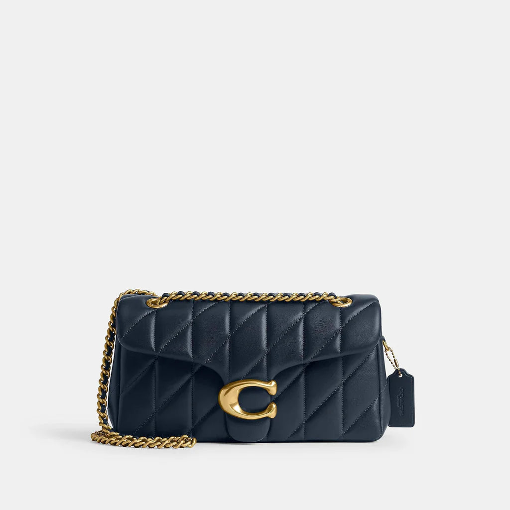 Coach Quilted Tabby 26 Shoulder Bag in Blue