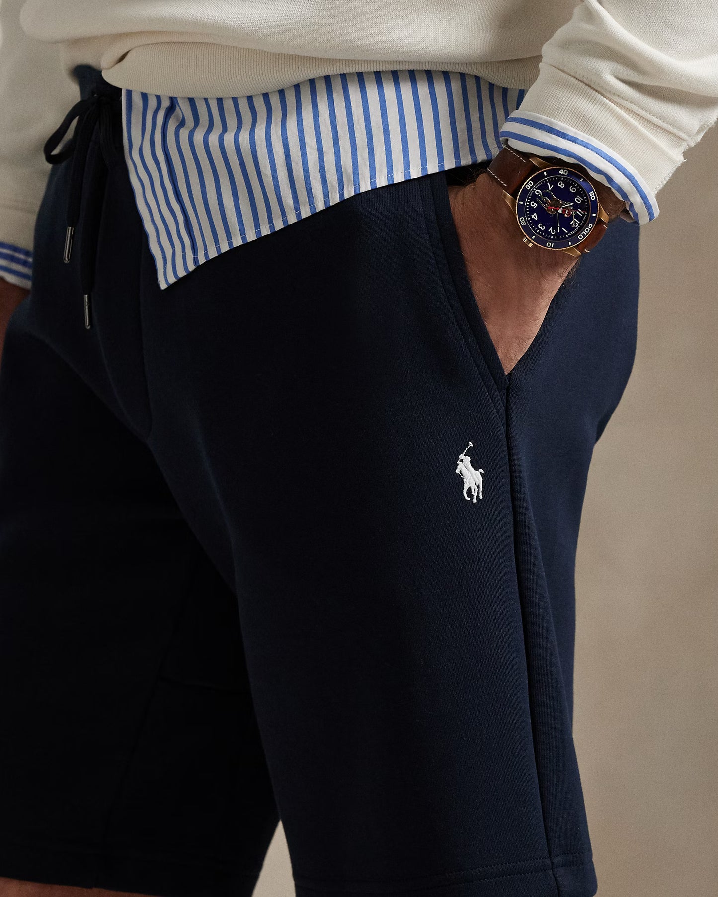 Polo Ralph lauren 23 cm Double-Knit Short in Navy Blue
