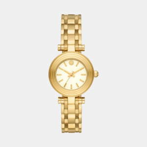 Tory Burch Women’s Quartz Gold Stainless Steel White Dial 30mm Watch TBW9013