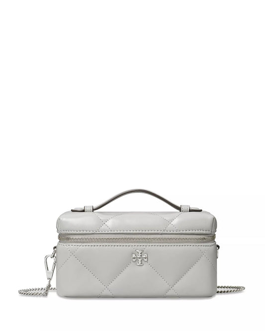 Tory Burch Kira Diamond Quilted Charm East-West Vanity Case