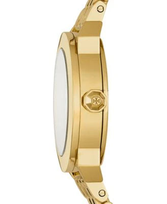 Tory Burch Whitney White Dial Gold Steel Strap Watch for Women - TBW8000