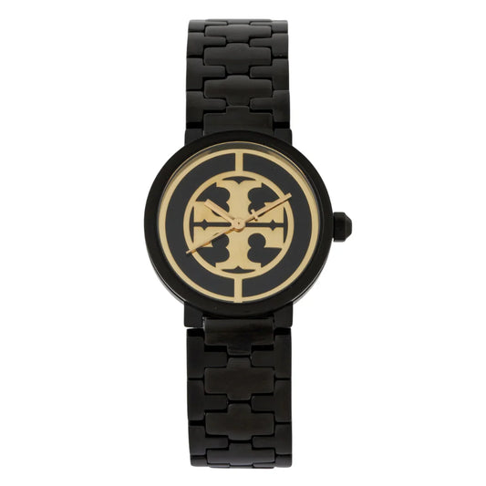 Tory Burch Reva Black Stainless Steel Black Dial Quartz Watch for Ladies - TBW4038